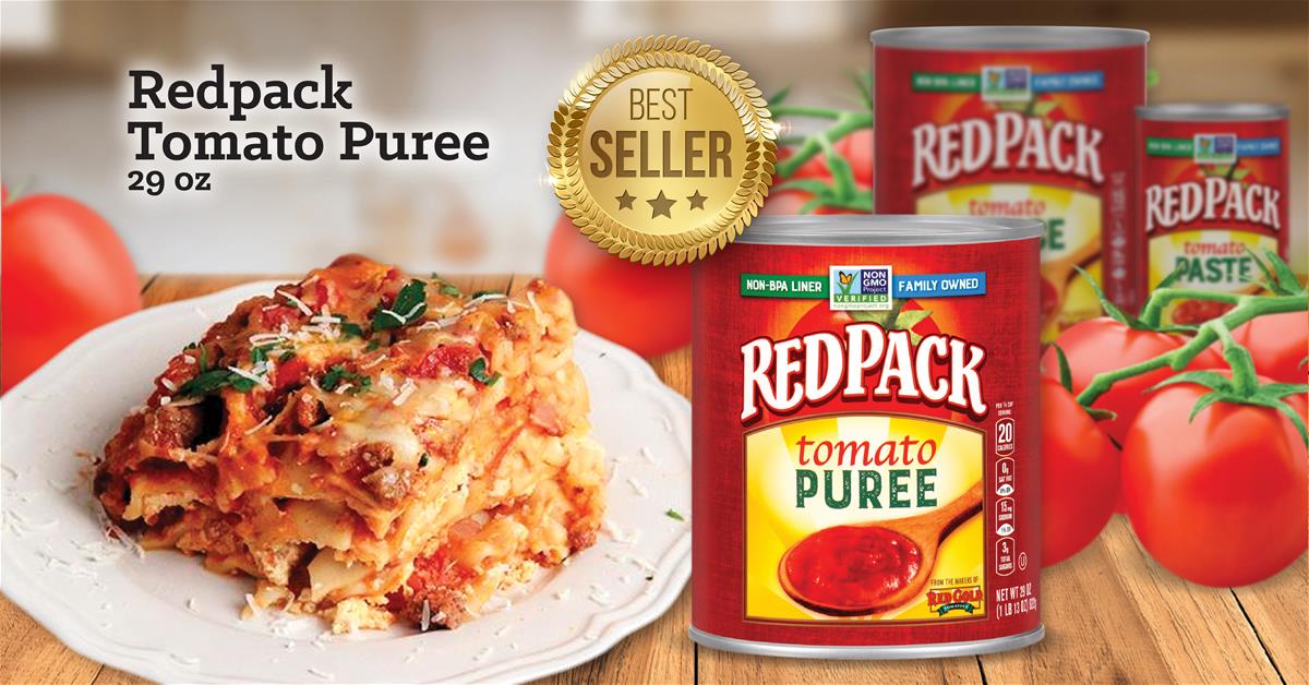 Redpack_BestSeller_Paste Image of Redpack best selling tomato paste and pasta dish