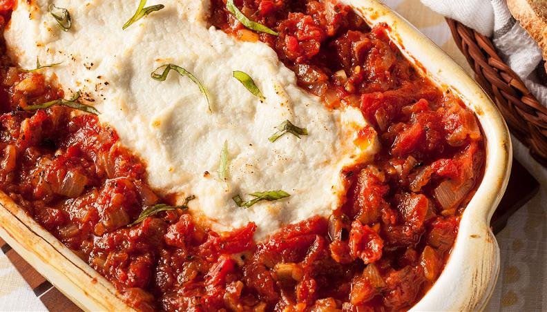 Baked Goat Cheese and Marinara