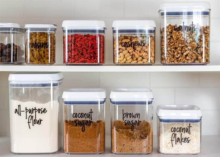 Labeled Containers