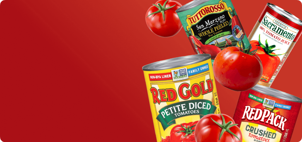red gold tomato products