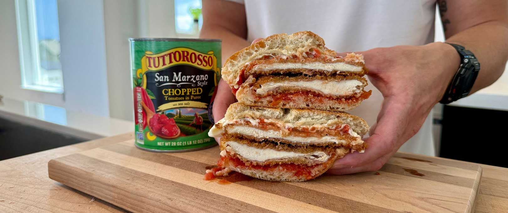 Prosciutto Chicken Parm Sandwich