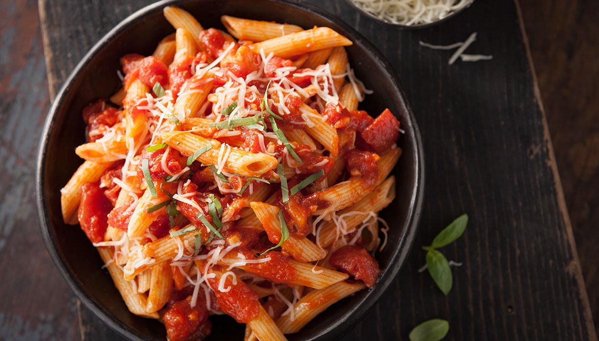 Arrabiata Sauce with Pasta Penne