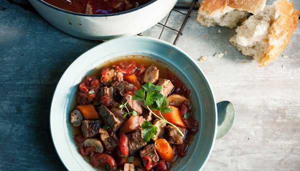 Braised Beef Overhead