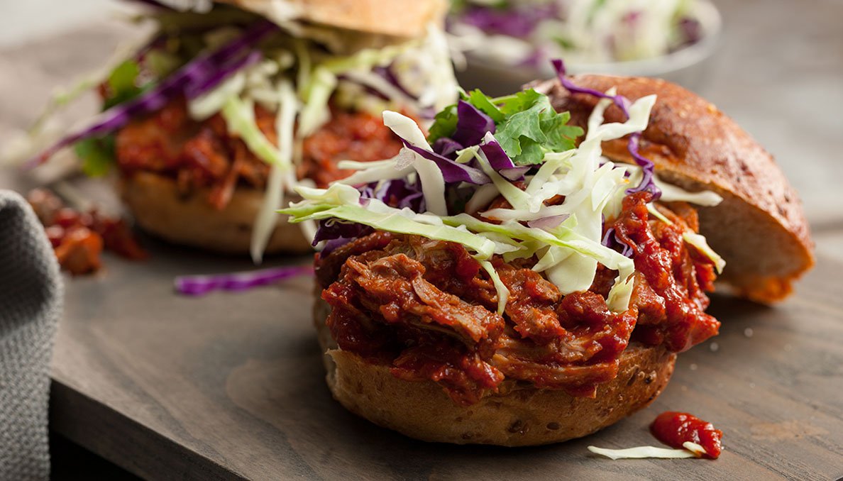Pulled Pork Sandwich with Slaw