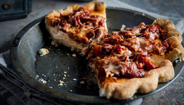 Tomato Mozzarella Pie