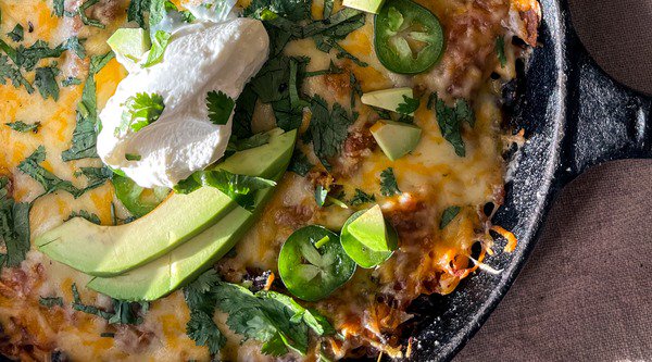 RG_Cheesy Black Bean Enchilada Skillet image