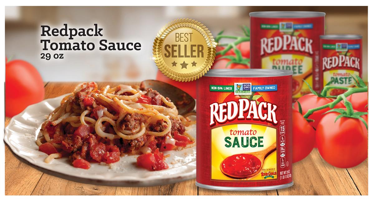 Redpack_BestSeller_Paste Image of Redpack best selling tomato paste and pasta dish