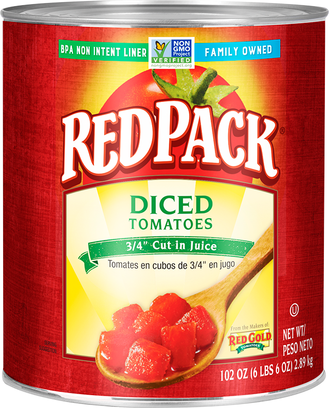 #10 Redpack Diced Tomatoes 3/4″ cut in Juice Image:1