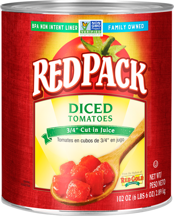 #10 Redpack Diced Tomatoes 3/4″ cut in Juice