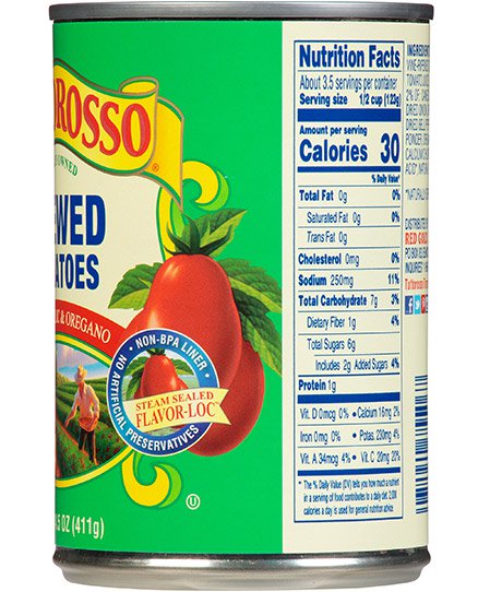 Stewed Tomatoes Basil, Garlic & Oregano 14.5 oz Image:4