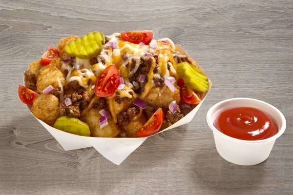 Loaded Cheeseburger Tots