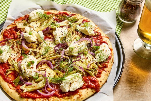 Confit Fennel and Ricotta Pizza