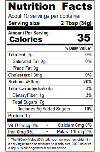 12 oz Chili Sauce Made with Sugar Image:2