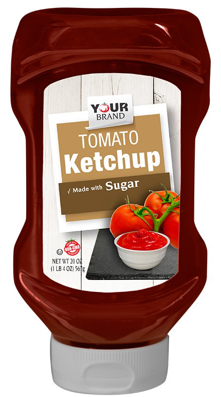 20 oz Non GMO Tomato Ketchup Made with Sugar