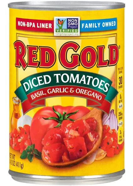 Diced Tomatoes with Basil, Garlic & Oregano 14.5 oz Image:1
