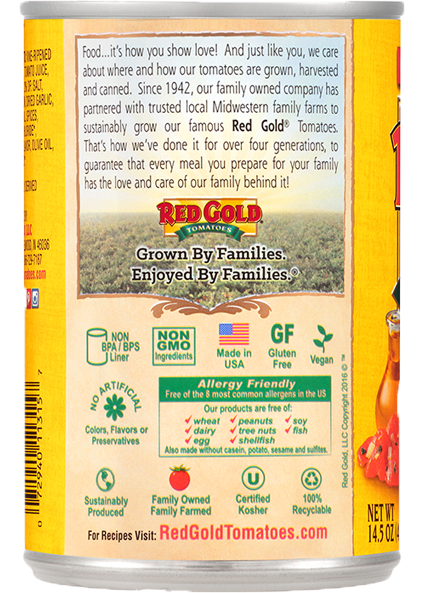 Diced Tomatoes with Basil, Garlic & Oregano 14.5 oz Image:3