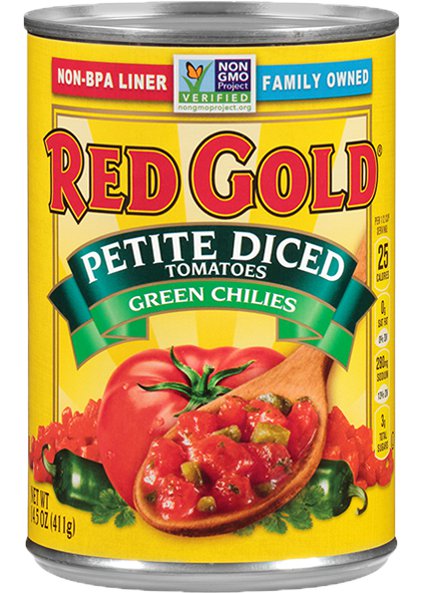 Petite Diced Tomatoes with Green Chilies 14.5 oz