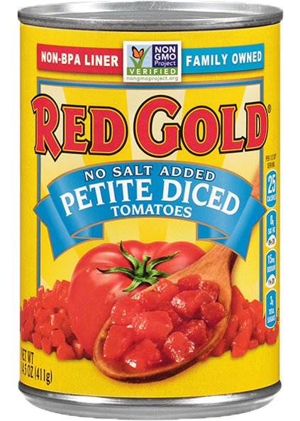 Petite Diced Tomatoes No Salt Added 14.5 oz