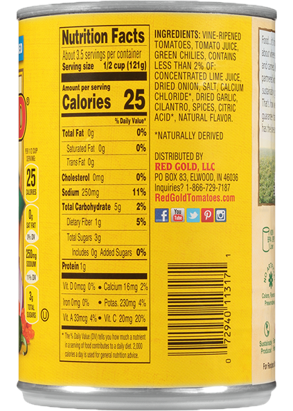 Petite Diced Tomatoes with Lime & Cilantro 14.5 oz Image:3