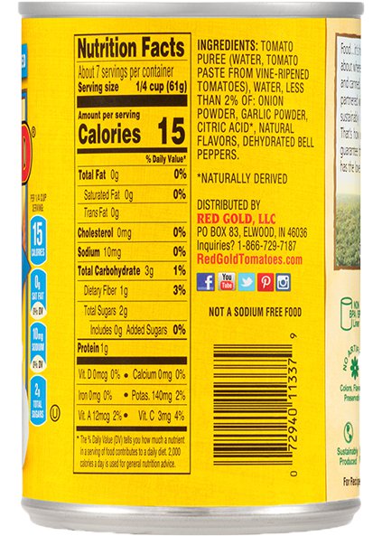 No Salt Added Tomato Sauce 15 oz Image:4