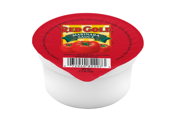2.5 oz 168ct Red Gold Nutritionally Enhanced Marinara Sauce