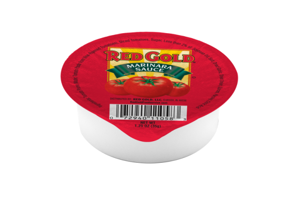1.25 oz Red Gold Nutritionally Enhanced Marinara Sauce
