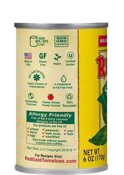 Sweet Basil Tomato Paste 6 oz Image:3
