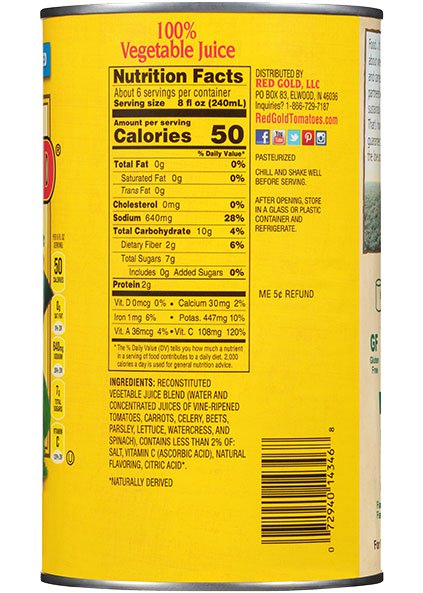 Canned Vegetable Juice 46 oz Image:2