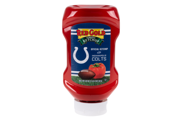 20 oz Red Gold Fancy Tomato Ketchup Colts Label