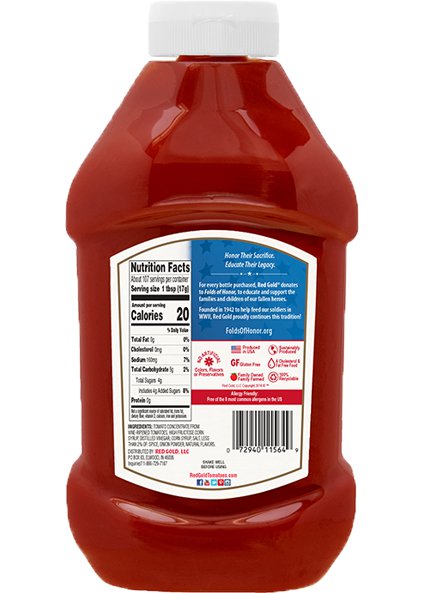 Premium Tomato Ketchup 64 oz Sqeeze Bottle Image:3