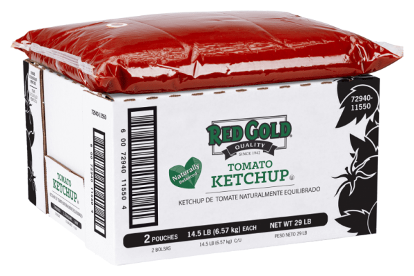 1.5 Gal Red Gold Naturally Balanced Ketchup Dispenser Pouch