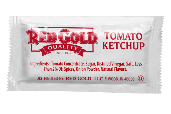 9 gr Red Gold Tomato Ketchup sweetened with Sugar