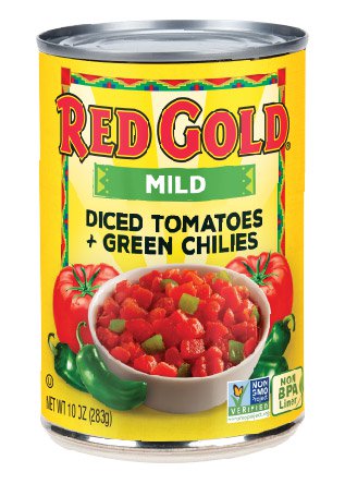 Mild Diced Tomatoes + Green Chilies 10 oz Image:1