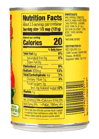 Original Diced Tomatoes + Green Chilies 10 oz Image:2