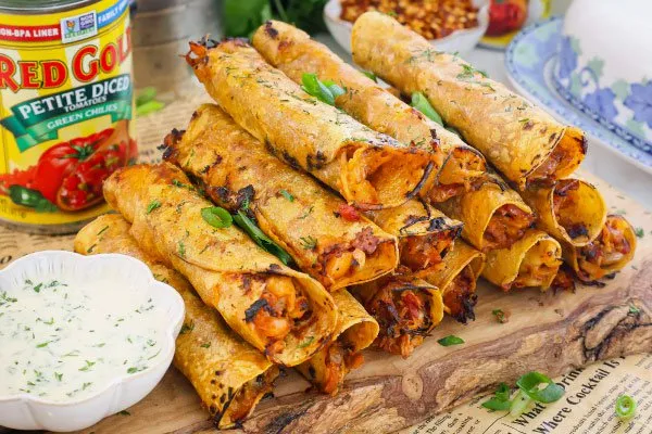 Crispy Chipotle Cheesy Chicken Taquitos