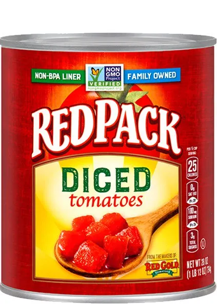 Redpack Canned Diced Tomatoes 28 oz Image:1