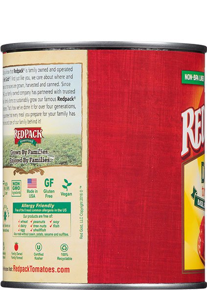 Redpack Diced Tomatoes Basil, Garlic & Oregano 28 oz Image:3