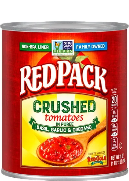 Canned Crushed Tomatoes with Garlic, Basil & Oregano Image:1