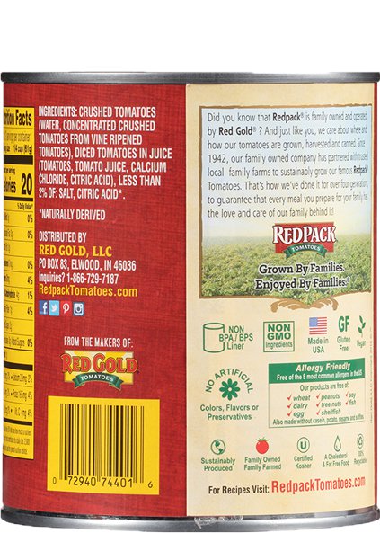 Canned Crushed Tomato in Puree 28 oz Image:2