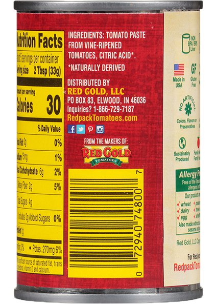 Tomato Paste Can 6 oz Image:2