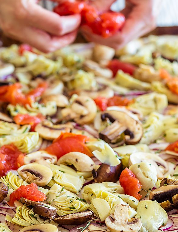 Chicken Artichoke Pizza
