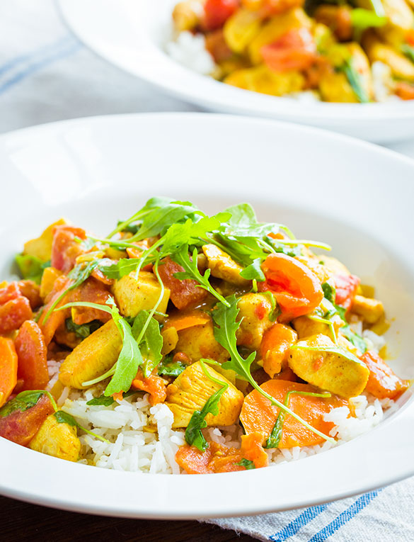 Curried Chicken with Tomatoes