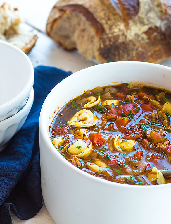 Sausage Tortellini Soup