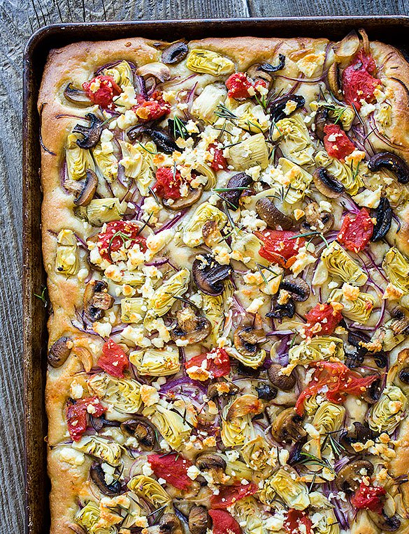 Tomato Artichoke Focaccia