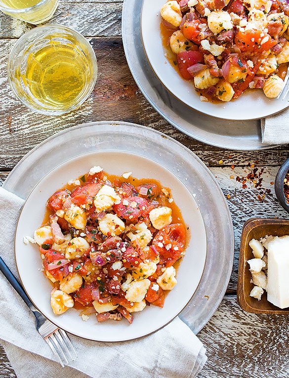 Tomato Onion Gnocchi