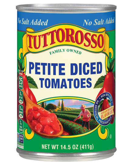 No Salt Added Petite Diced Tomatoes 14.5 oz Image:1