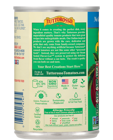 No Salt Added Petite Diced Tomatoes 14.5 oz Image:2