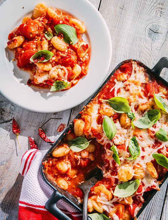 Baked Gnocchi in Pomodoro Sauce