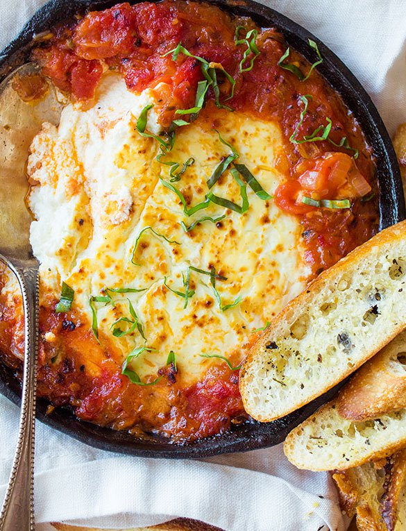 Baked Goat Cheese and Marinara