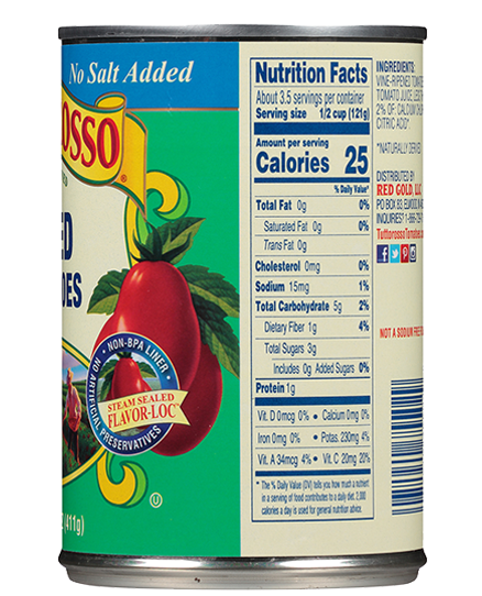 No Salt Added Diced Tomatoes 14.5 oz Image:3